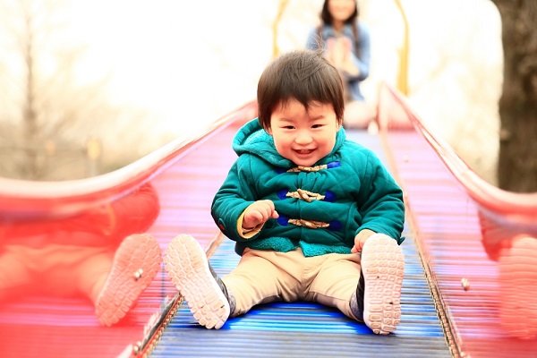 2月の1歳児の写真