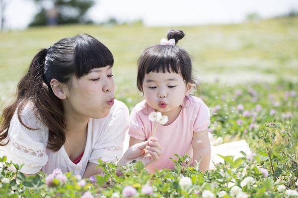 3月の0歳児の写真