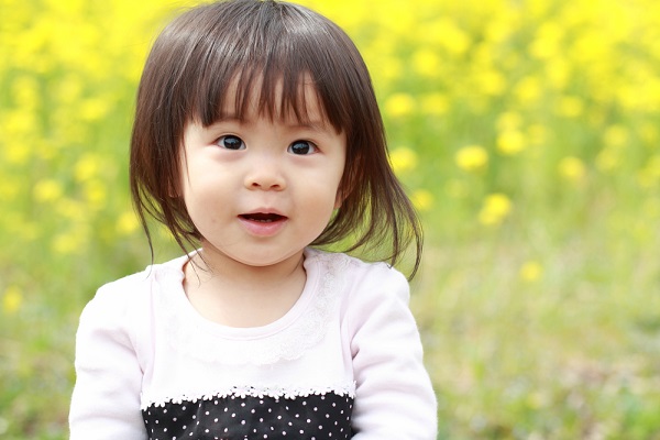 3月の0歳児の写真