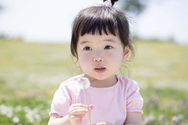 3月の1歳児の写真