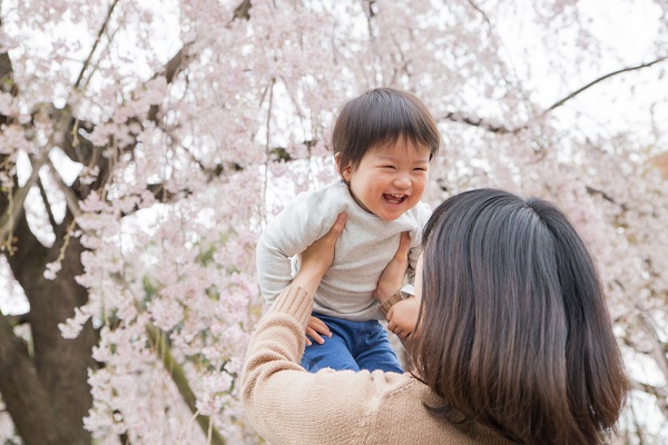3月の1歳児の写真