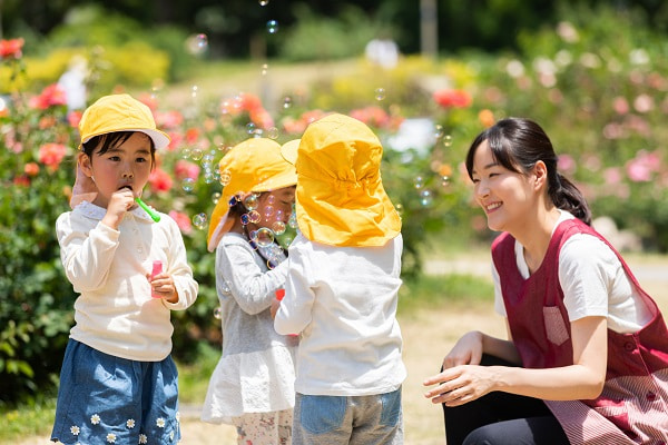 幼稚園実習の様子