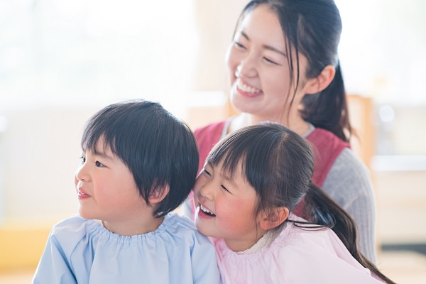 保育実習でのペープサートの様子