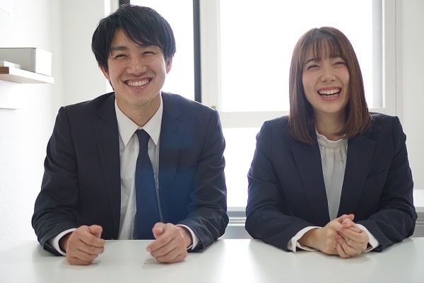 笑顔の就活生
