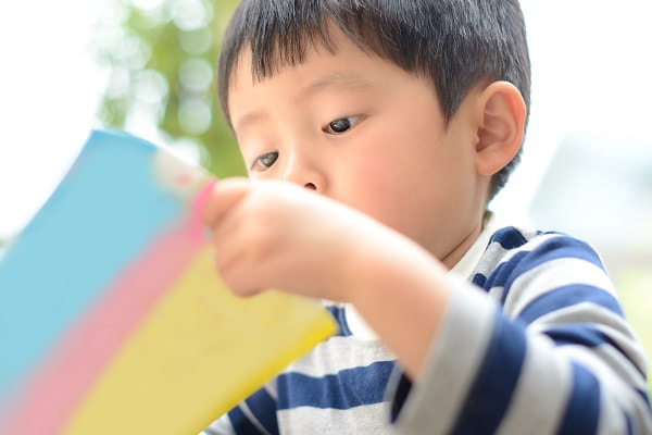 1歳児の部分実習の様子