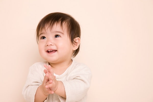 1歳児の部分実習の様子