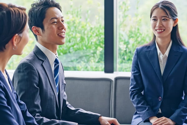 会話をする人