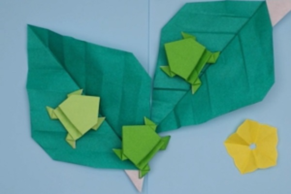 【動画】雨の日の製作ぴったり!折り紙カエルを作ろう
