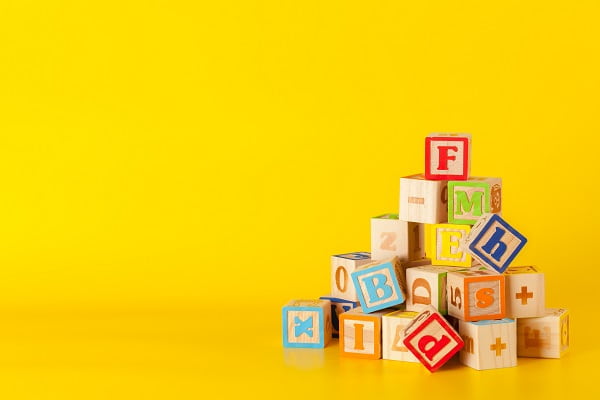 英語の積み木