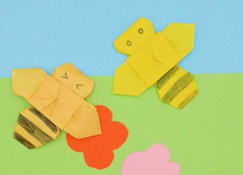 【動画】折り紙でハチを作ろう