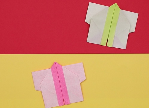 【動画】折り紙でお祭りのはっぴを作ろう