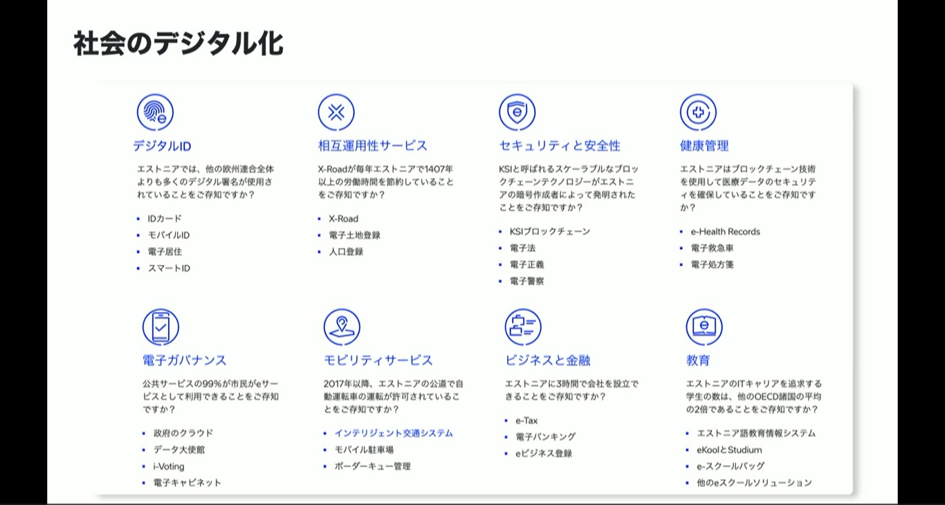 エストニアのUse case。学校の生徒もオンライン管理可能に！