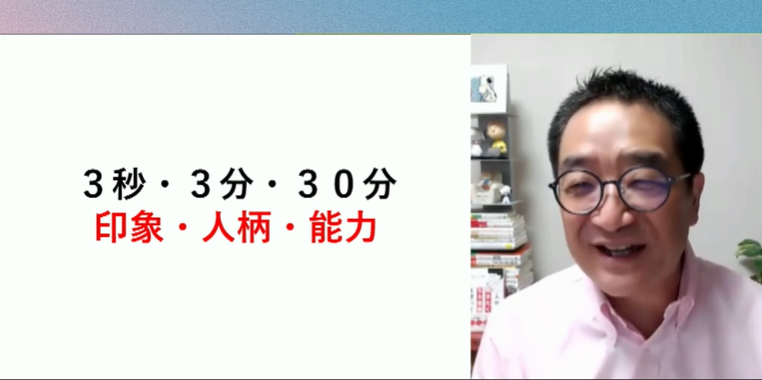 人は3秒・3分・30分で相手を判断する