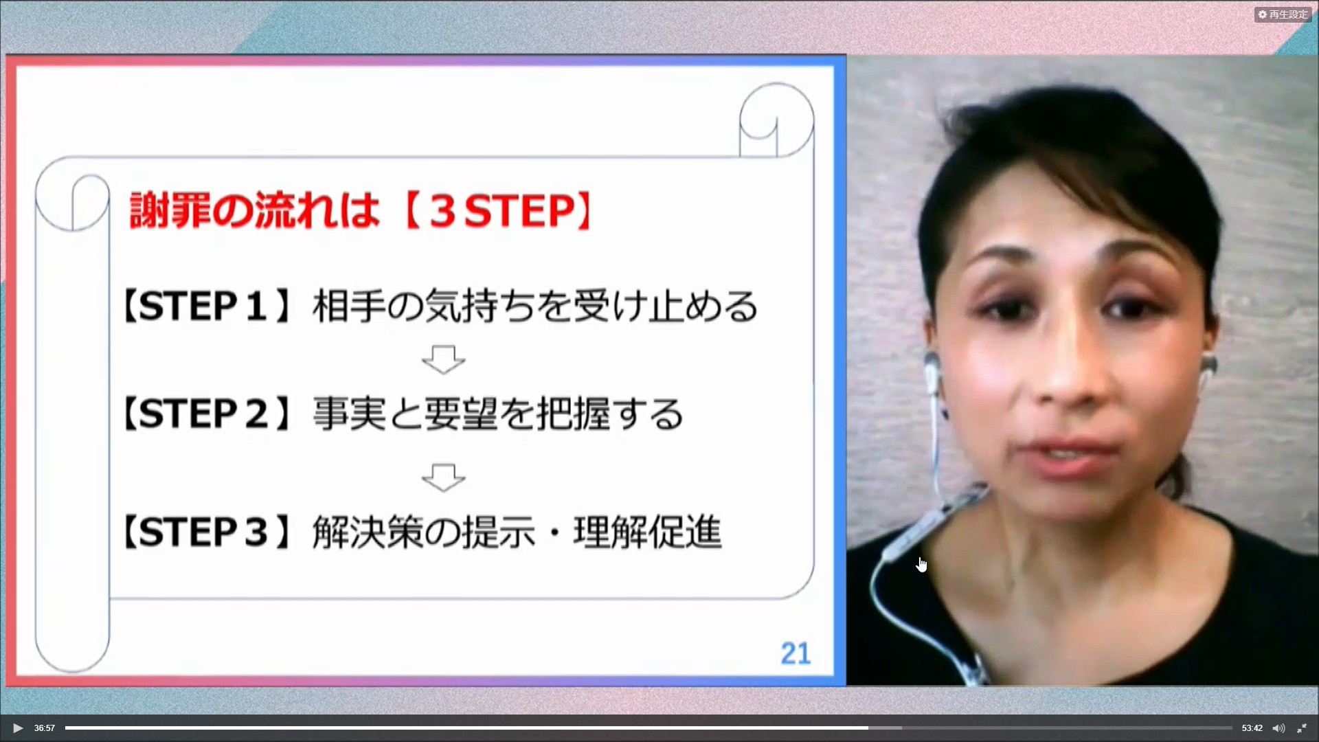 謝罪の流れをつくる