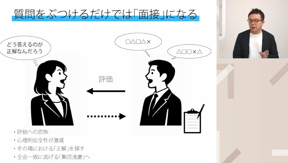 非対称性を解くためのコミュニケーション手法を取り入れる