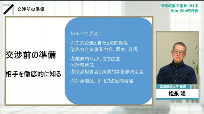 情報収集で差をつける Win-Win交渉術