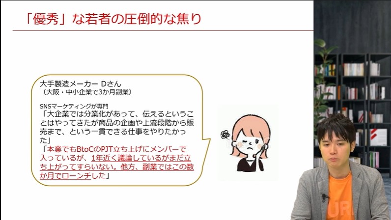 市場価値への不安や焦り