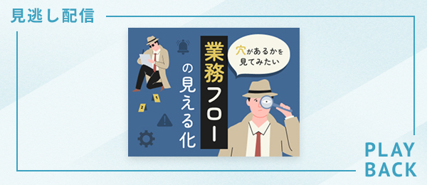 【見逃し配信】穴があるかを見てみたい 業務フローの見える化