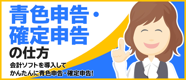 青色申告・確定申告の仕方：会計ソフト導入