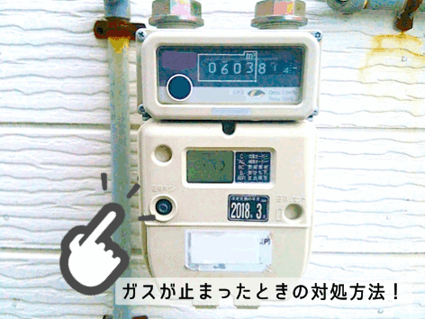 プロパンガスが止まった時の対処とは?メーター表示と復旧方法
