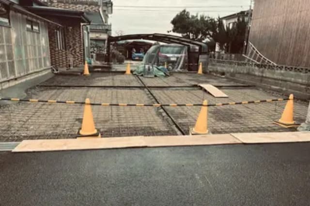 山本工務店 施工事例/駐車場に変更した庭