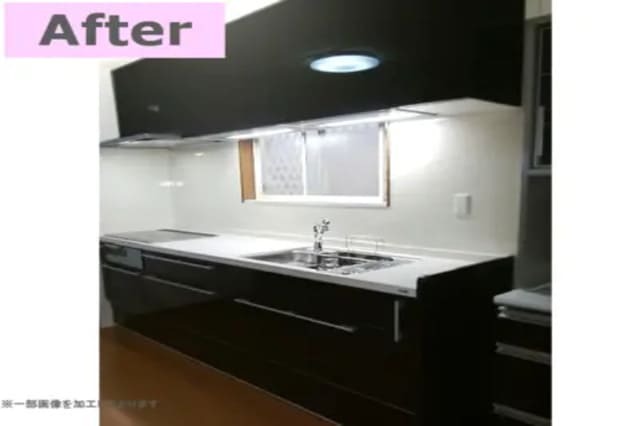 株式会社エディオン 施工事例/シックでモダンな雰囲気のキッチン