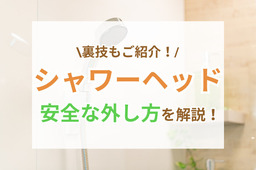 シャワーヘッドを安全に外す方法｜固着時の裏技と交換ポイントも解説