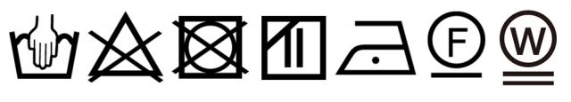 レース生地　ケイト　洗濯マーク