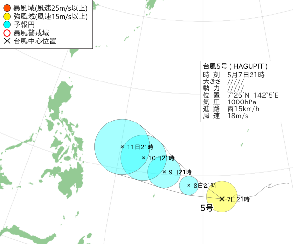 台風5号