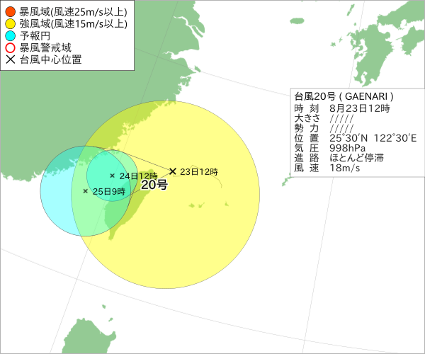 台風20号