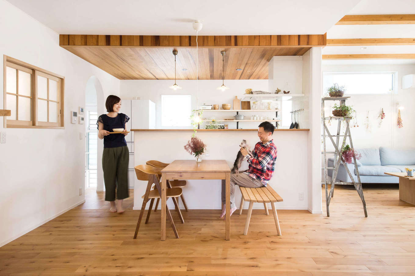 奥さまの憧れを詰め込んだ カフェスタイルの平屋の家 子育て安心住宅 デザインラボの新築施工例 イエタテ
