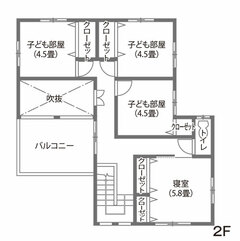 吹き抜けを巧みに配した、パッシブデザインの家