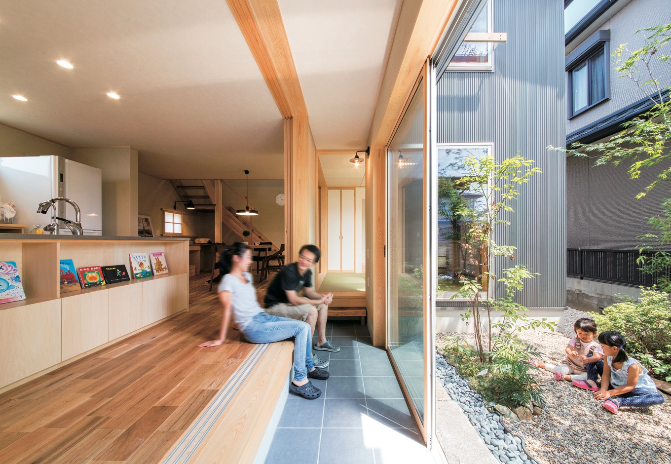 雨音 虫の声 光と風 自然とふれあう土間のある家 ぴたはうす 安食建設の新築施工例 イエタテ