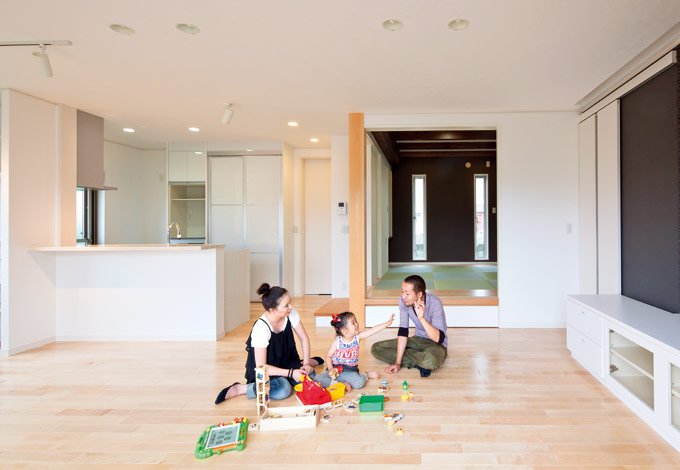 シンプルモダンハウス 四季彩ひだまり工房 高田工務店の新築施工例 イエタテ