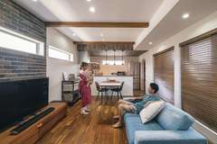 アウトドアにも インドアにも対応。 趣味を謳歌する家