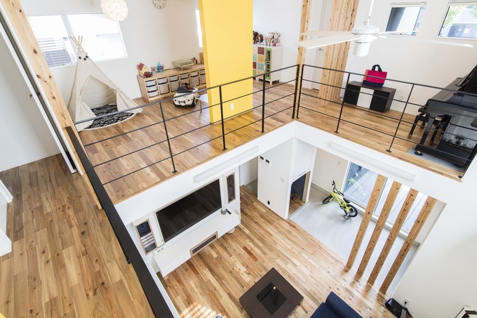 青空とヤシの木が似合う開放的な家 Fグレー S Connect エスコネクト の新築施工例 イエタテ