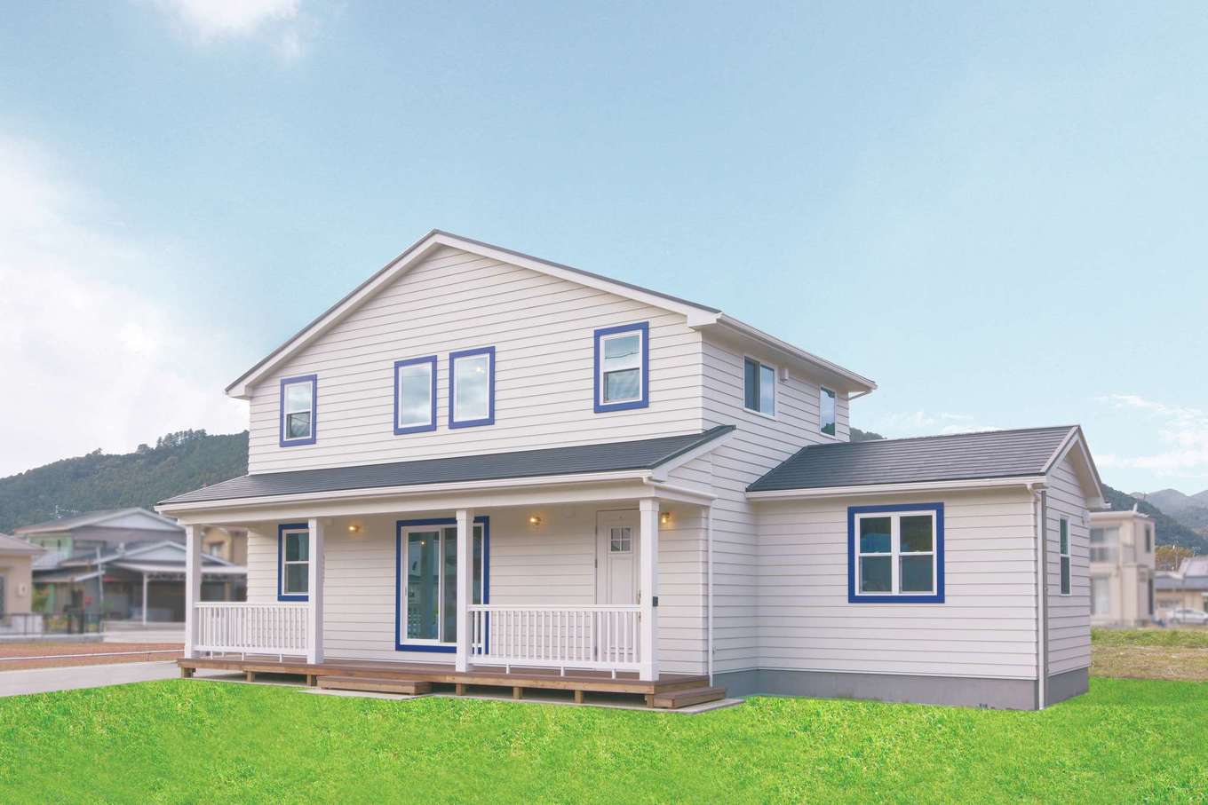 青空に映える西海岸風サーファーズハウス セルコホーム浜松 オバタケイ の新築施工例 イエタテ