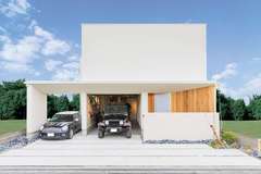 スカイテラスもガレージも。49坪に詰め込まれたリゾートな暮らし