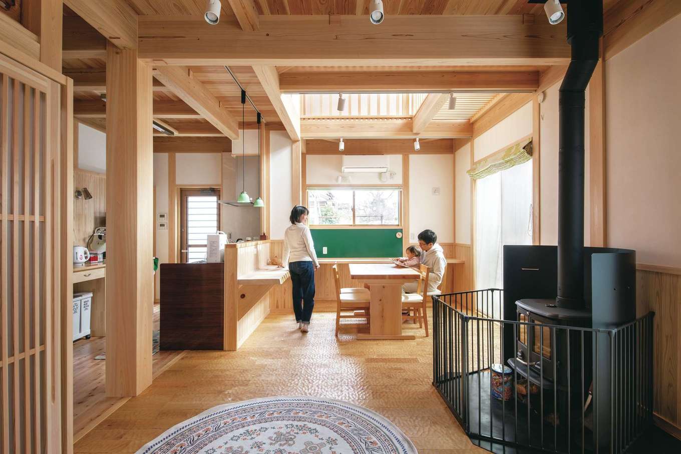 自然素材× 最新設備にほっと安らぐヒノキの家  住まい工房 整建の新築 