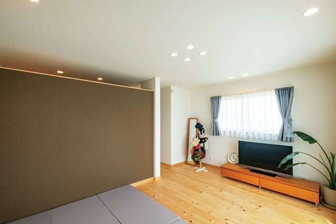 3階に位置する主寝室 部屋の入り口側に設けられたウォーク