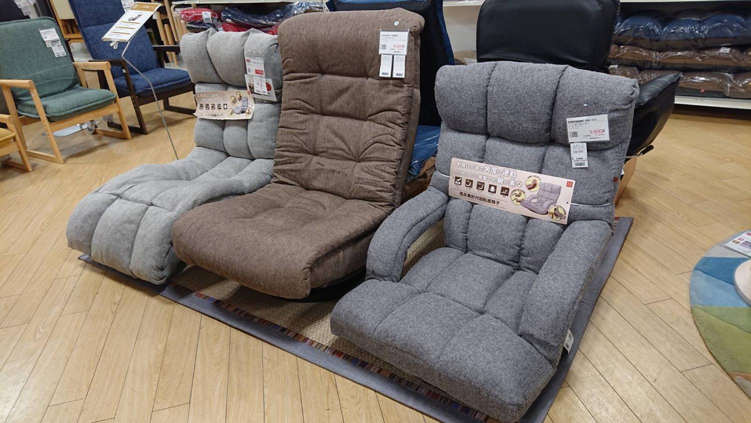 座椅子売場のご案内です 島忠 大田千鳥店