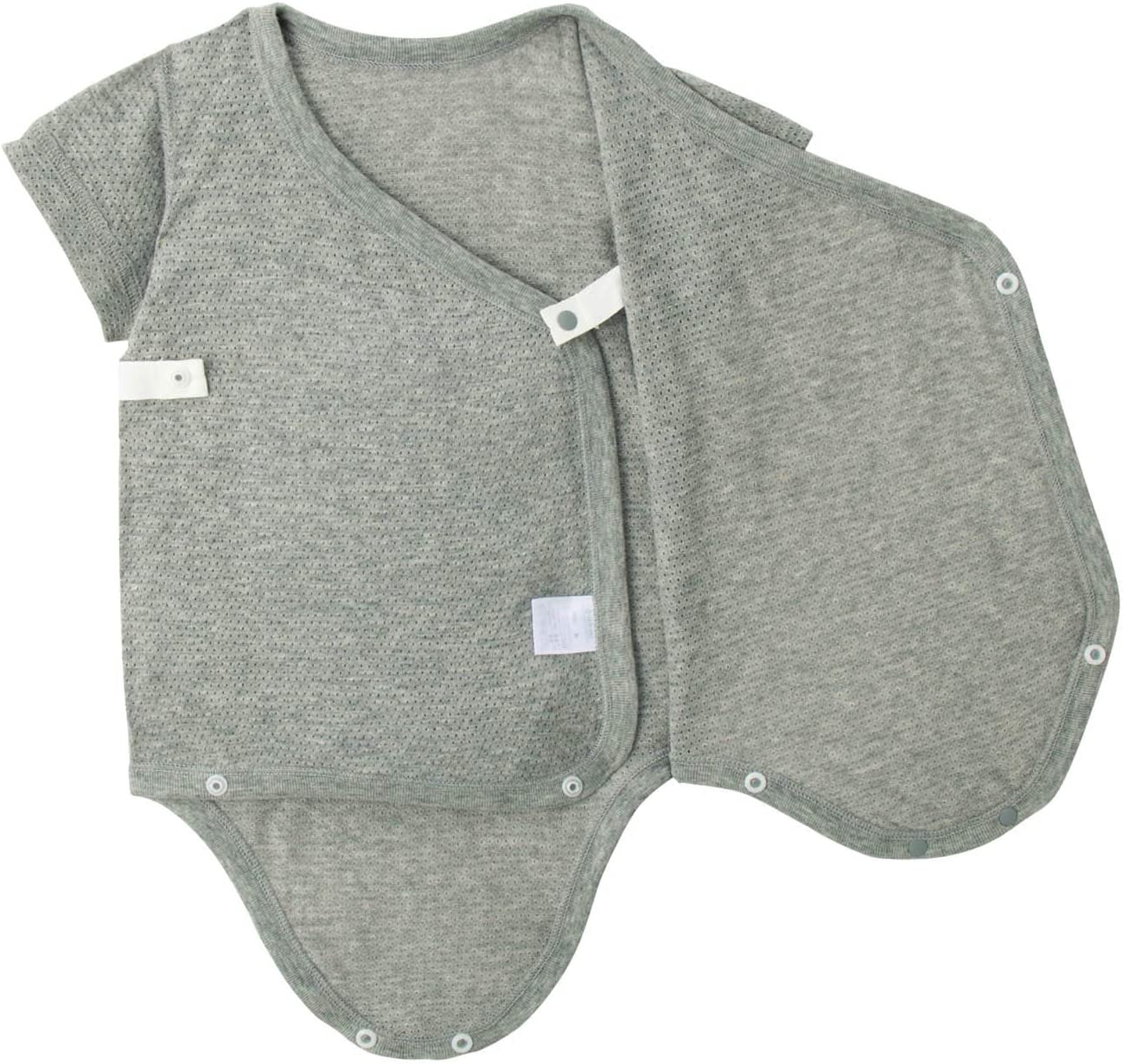 通気性◎「サイズ70【ベルメゾン】ボディスーツ 2枚セット 」ミント×マリン柄