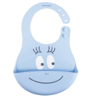 【プレゼント】「バーバパパ FOR BABY シリコンビブ」食べこぼしをキャッチしてくれる優れもの!