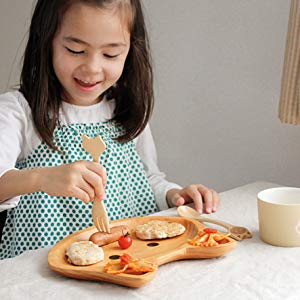 【プレゼント】PETITS ET MAMAN「ぞうのウッドトレイ」毎日の食事が楽しくなる!