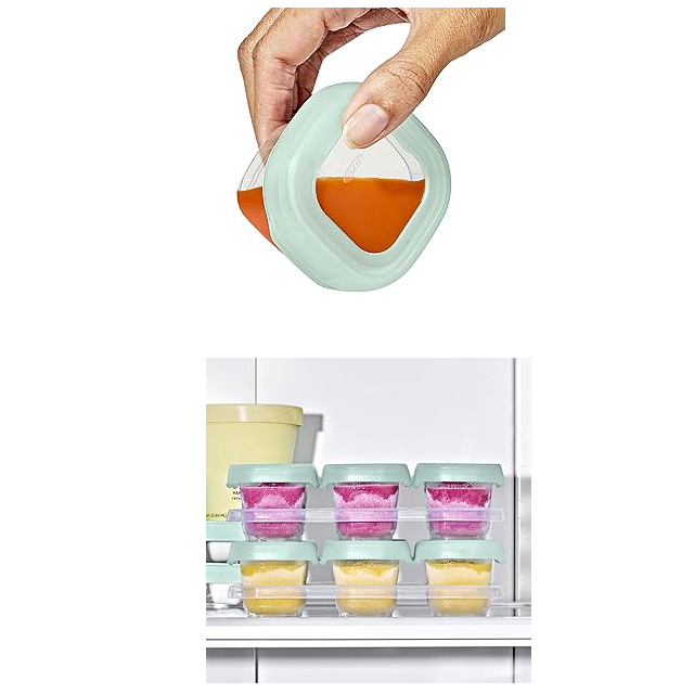 持ち運びにも便利♪「OXO Tot ベビーブロック フリーザーコンテナ 」