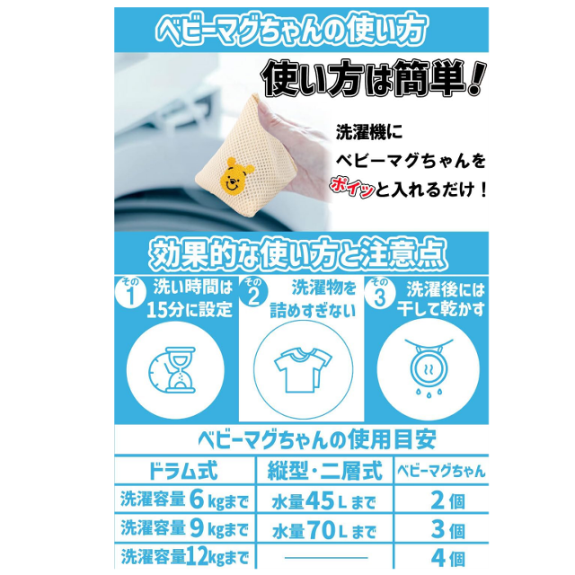 洗剤を使わずに洗える☆「宮本製作所 ベビーマグちゃん ディズニー」