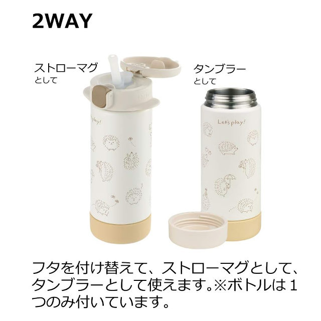 赤ちゃんも大人も使える☆「リッチェル 2WAYステンレススリムマグ 160」