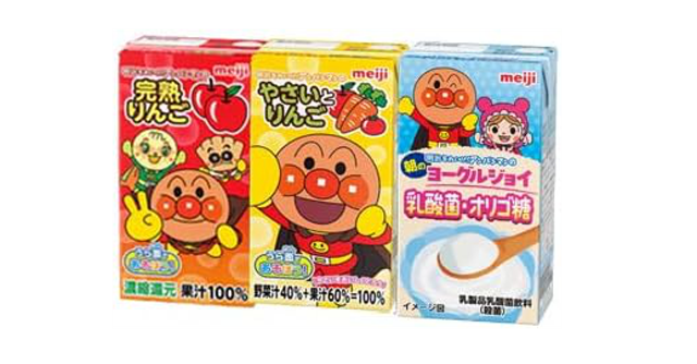  ぬりえ付きドリンク☆「明治 それいけ！アンパンマン詰め合わせセット 125ml×3種 計27本入」