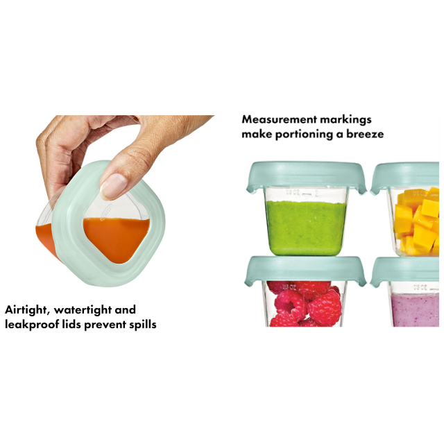 使いやすい☆「オクソートット ベビーブロック フリーザーコンテナ 6個セット」