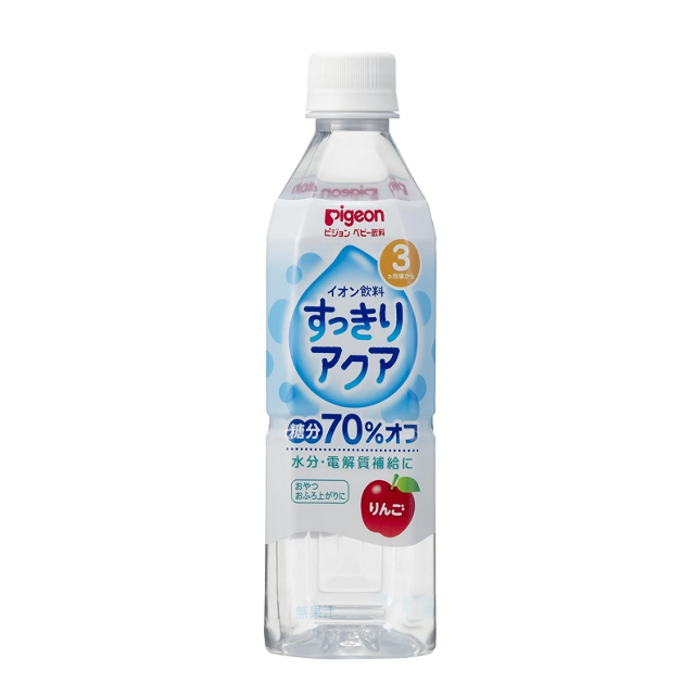熱中症対策にも☆「ピジョン ベビー飲料 すっきりアクア りんご味」 500ml×24本